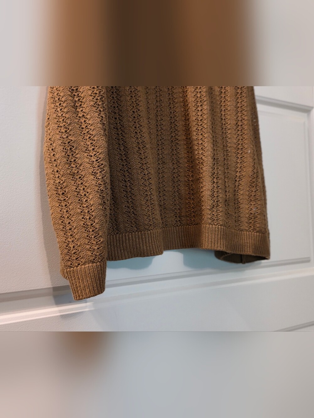 A New Day Brown Knit Cropped Tank 1X - Picture 3 of 4